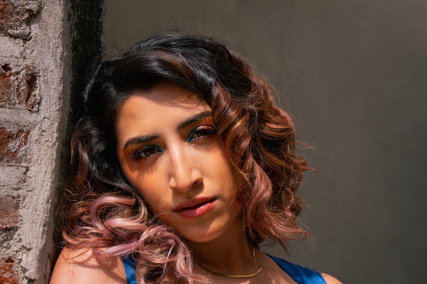 Defined, bouncy curls holding their shape