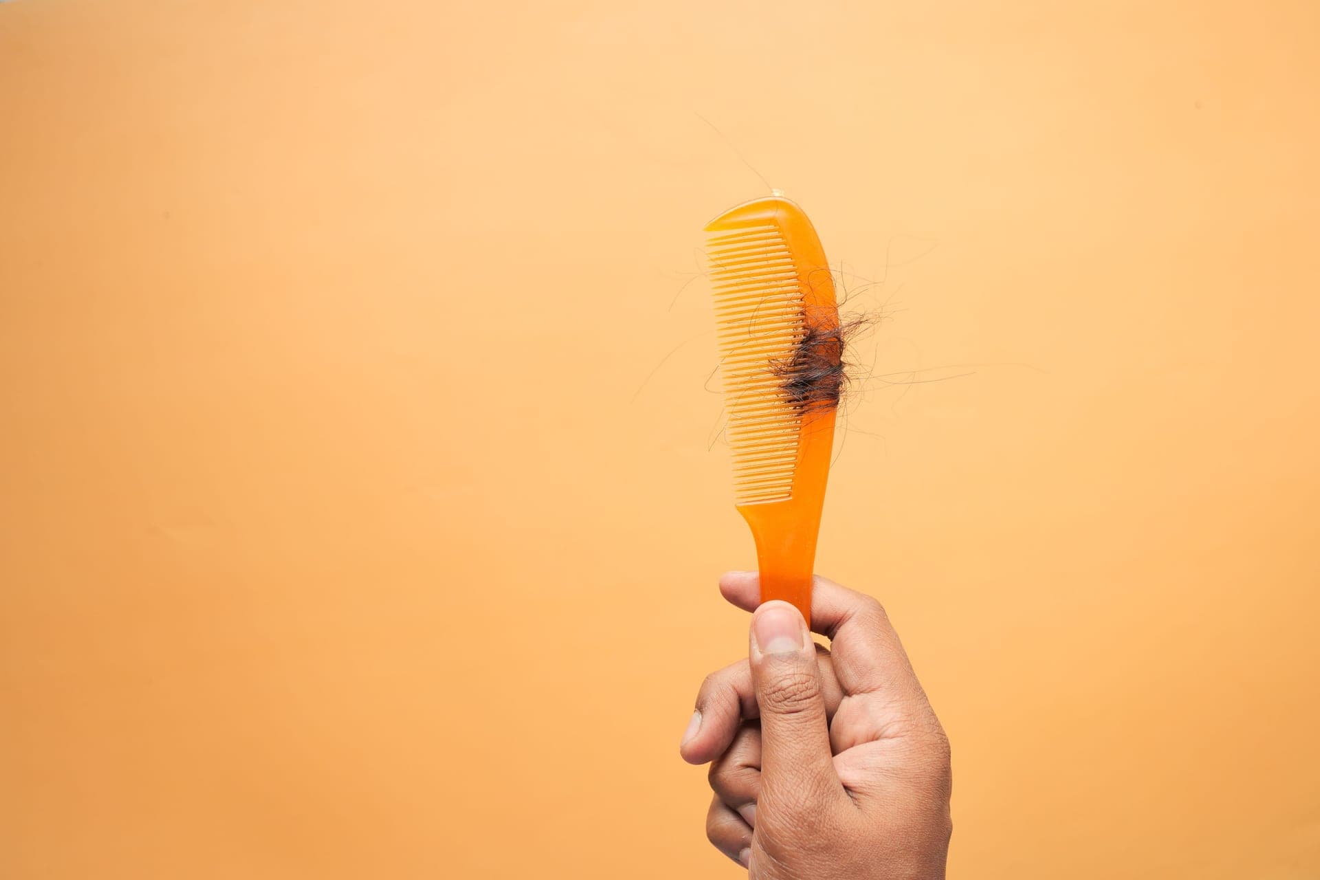 Dry, damaged hair ends in close-up