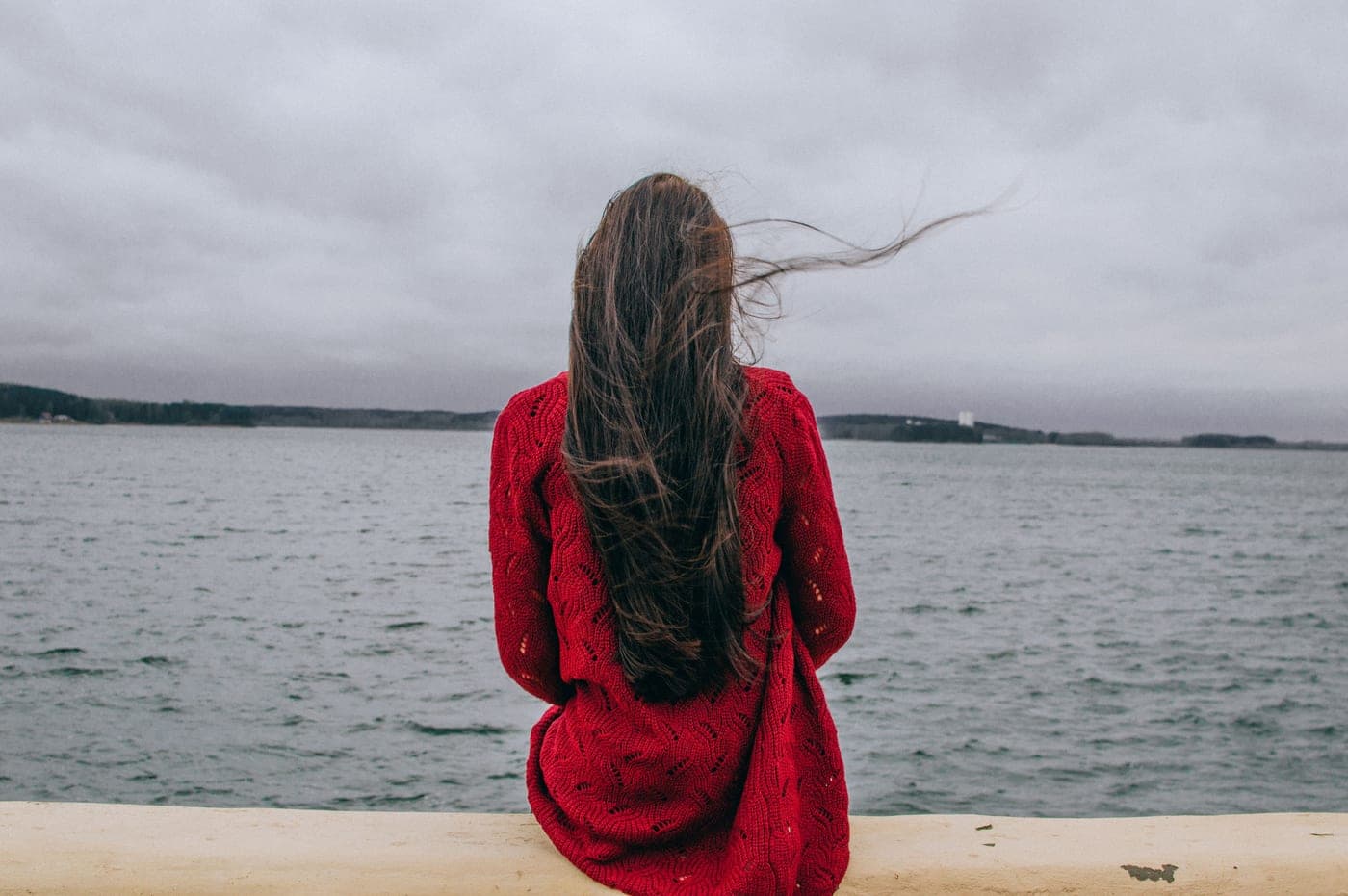 Hair moving in humid, breezy weather