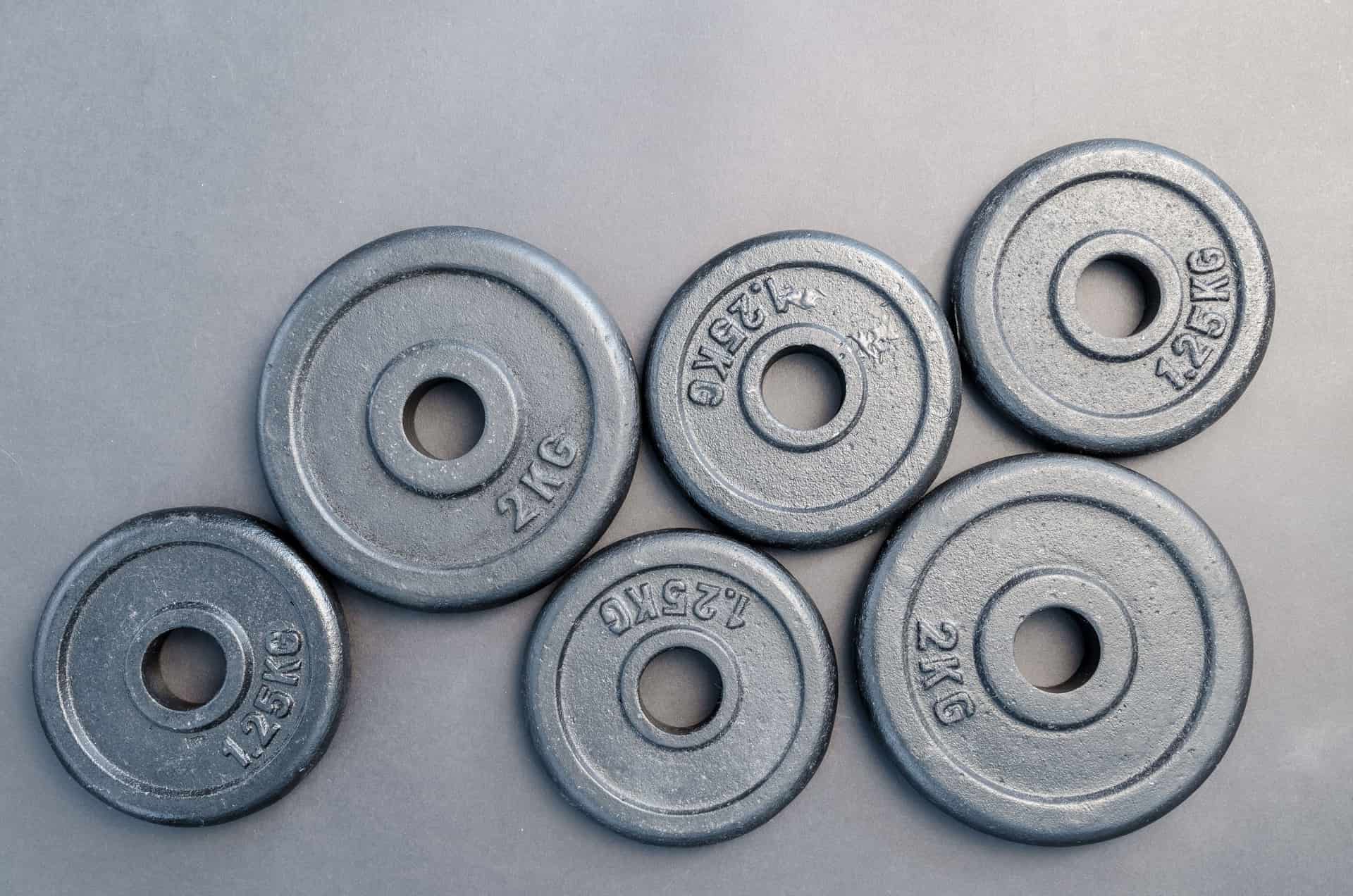 Close view of flat iron plates